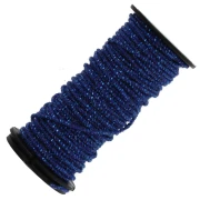 Kreinik Petite Facets Metallic Embroidery Thread, 0.9 mm, Sapphire Blue (051), 3 m