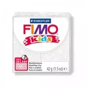 Polymer Clay Fimo Kids 42gr glitter white (n°52)