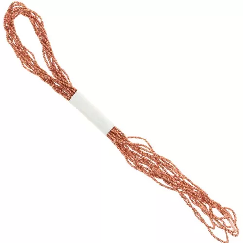 1.3mm Metallic thread Small Facets Kreinik for embroidery - Copper (021) x2.5m