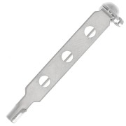 33mm Brooch base - silver tone x1|raw }}