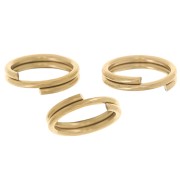 7x0.7mm 304L stainless steel Double rings x10