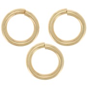 7x1mm Jumprings open - Gold Tone x144