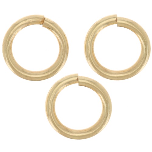 7x1mm Jumprings open - Gold Tone x144