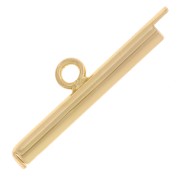 Miyuki weaving 20mm slide end tube - Gold Tone x1|raw }}