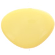 20x27mm Flat irregular bead in resin - Pale yellow x1|raw }}