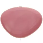 20x27mm Flat irregular bead in resin - Powder pink x1