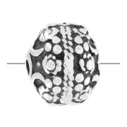 Metal round Old silver tone 10mm x1|raw }}