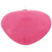 20x27mm Flat irregular bead in resin - Raspberry marble x1