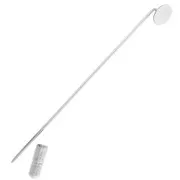 75mm fibula tray for 8mm cabochon - Silver Tone x1