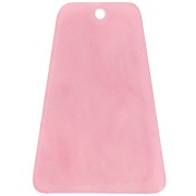 33.5x23 mm trapezoid-shaped acrylic pendant - Pearlescent pink x1