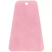 33.5x23 mm trapezoid-shaped acrylic pendant - Pearlescent pink x1