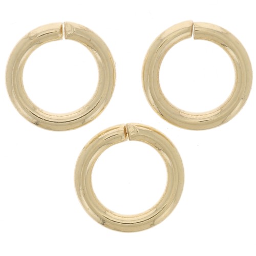 6x1mm Jumprings open - Gold Tone x50