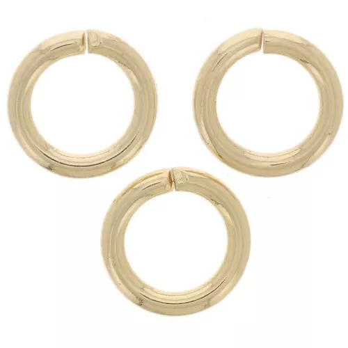 6x1mm Jumprings open - Gold Tone x50