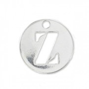 Z letter Sterling silver charm 8.5mm x1