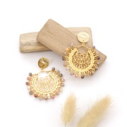 2.5mm round beads for costume jewelry - Gold Tone x100