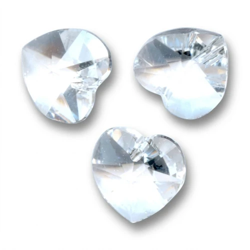 PureCrystal 6228 Hearts Crystal  Unfoiled 10,3x10mm x6