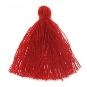 Cotton tassel  27-30 mm Red x1