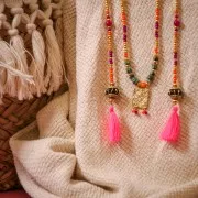 Cotton tassel  27-30 mm pink Fluo x1