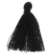 Cotton tassel  27-30 mm black x1|raw }}