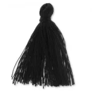 Cotton tassel  27-30 mm black x1