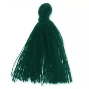 Cotton tassel 27-30 mm firgreen x1