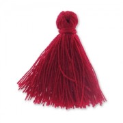Cotton tassel 27-30 mm burgundy x1|raw }}