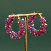 4mm Preciosa - Rondelle Bead - Rose peach AB x30