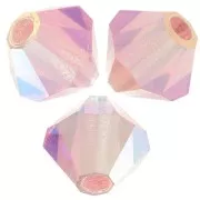 4mm Preciosa - Rondelle Bead - Rose peach AB 2X x30