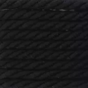 Twisted cord 2.5 mm black x 2m