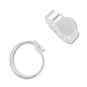 adjustable rind with 10mm pad silver tonex1|raw }}