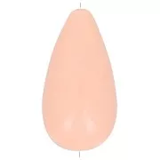 26x14mm Pear opaque resin bead - Peach x1