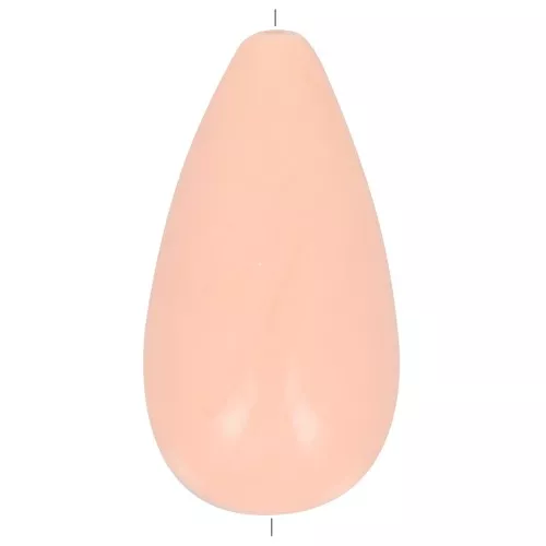 26x14mm Pear opaque resin bead - Peach x1