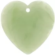 Heart pendant in translucent resin 36x36.5 mm - Marbled lichen x1