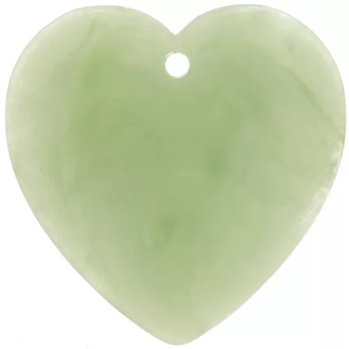 Heart pendant in translucent resin 36x36.5 mm - Marbled lichen x1