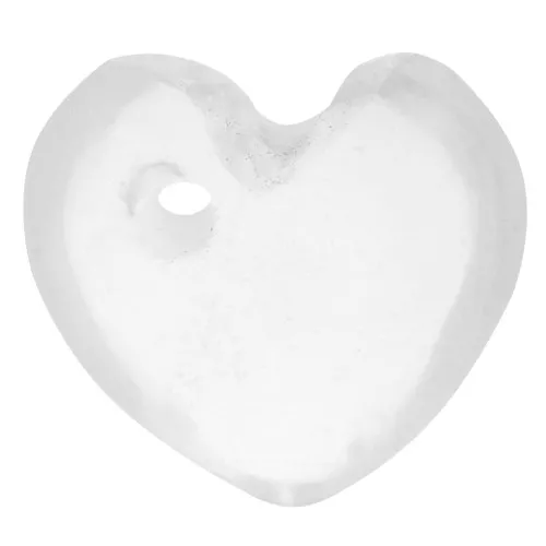 10mm gemstone heart Sequin - Rock crystal x1