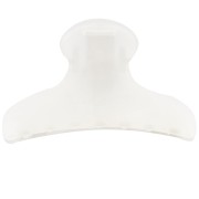 42x79mm Alligator hair clip in translucent acrylic - Crystal Mat x 1|raw }}