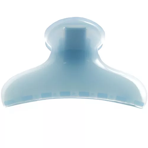 42x79mm Alligator hair clip in translucent acrylic - Ice blue x1