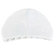 85x45mm Alligator hair clip Half-moon - Opaque Acrylic - Marbled White x1