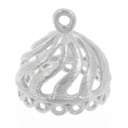 13mm 925 Sterling Silver 16 rings Jhumka Pendant x1