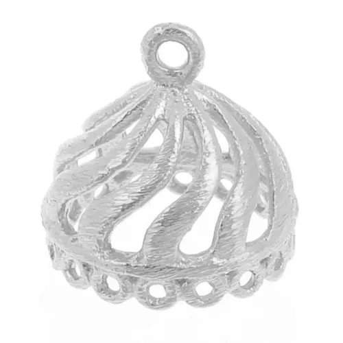 13mm 925 Sterling Silver 16 rings Jhumka Pendant x1