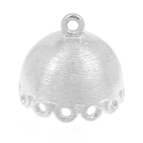 11x12mm 925 Sterling Silver Pendant Jhumka 12 rings x1