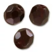Fire Polished faceted round beads 6mm Garnet  x25