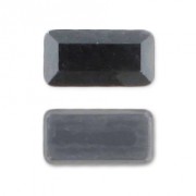Rhinestones Hotfix Rectangle PureCrystal 2510 5x2.5mm Jet Hematite x10