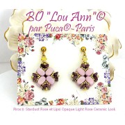 2x5mm Piros® Glass beads by Puca® - Stardust Amethyst x10g