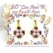 2x5mm Piros® Glass beads by Puca® - Stardust Amethyst x10g