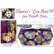 2x5mm Piros® Glass beads by Puca® - Stardust Blue x10g