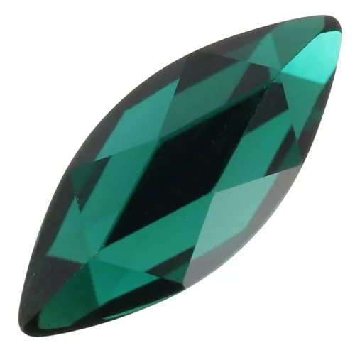 8x3.5mm Rhinestone to stick PureCrystal 2201 - Emerald x8