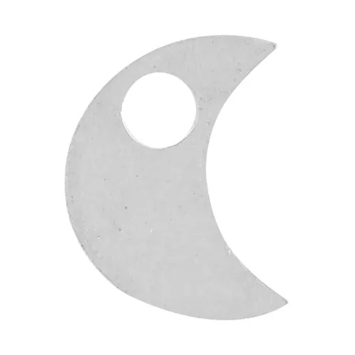 5x4mm 925 Sterling Silver Mini moon charm x1
