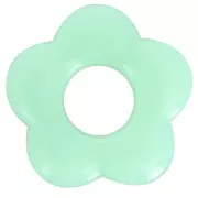Mint - Pendentif fleur 20 mm en acrylique translucide - Mint x1 Pendentif fleur 20 mm en acrylique translucide - Mint x1
