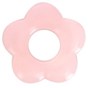 20mm translucent acrylic flower pendant - Pink x1|raw }}